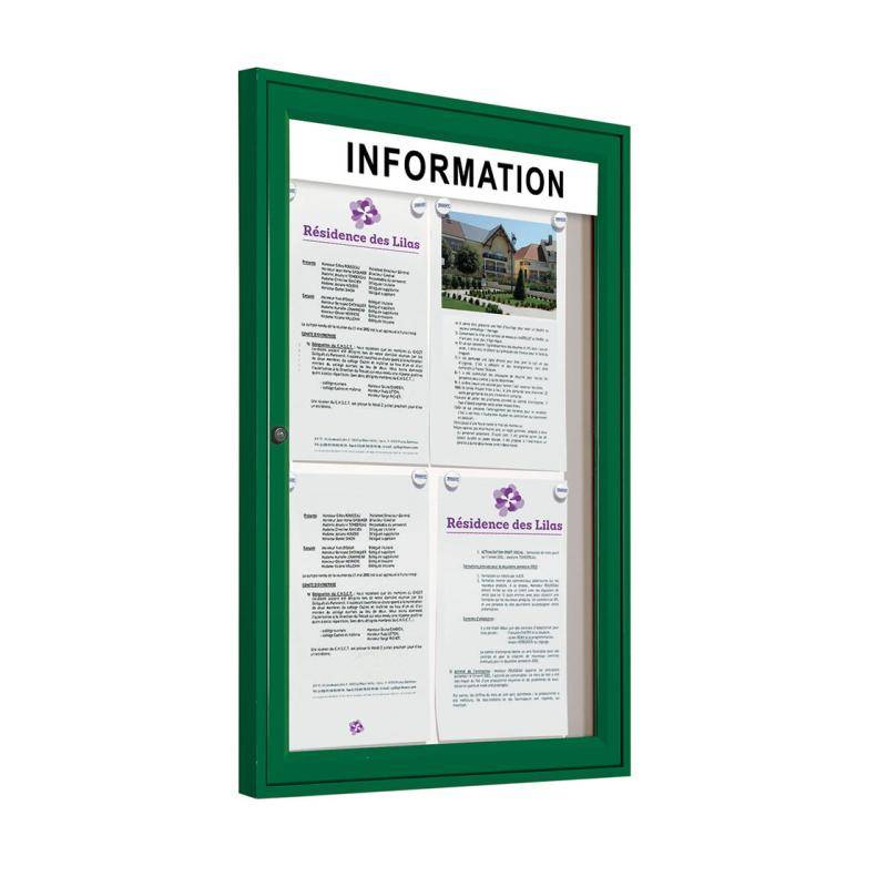 Société de pose de vitrine d'information intérieure pour le hall d'immeuble d'une copropriété sur Bordeaux métropole 33