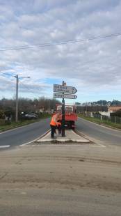 Pose pannreaux signalisation Arcachon
